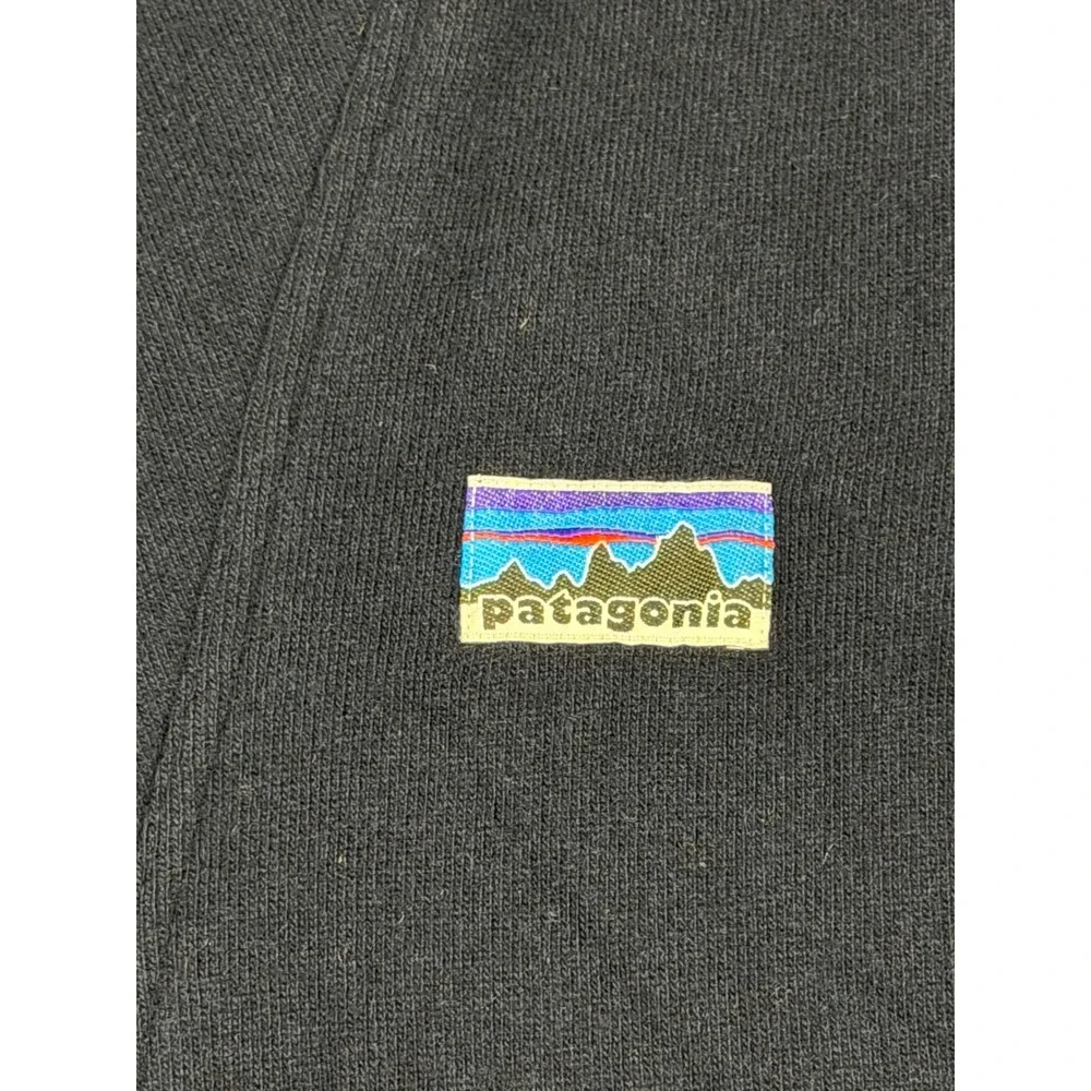 Patagonia M's Woolie Fleece Pullover Worn Wear  Wool Quarter Zip  Navy Mens L